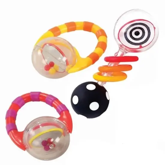 Kaplan Early Learning Baby Grasp & Explore Textured Rattle Set image {1}