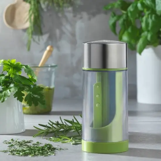 Microplane Stainless Steel Herb Mill 2.0, Green image {4}