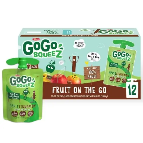 GoGo squeeZ Applesauce, Apple Cinnamon 
 image {4}