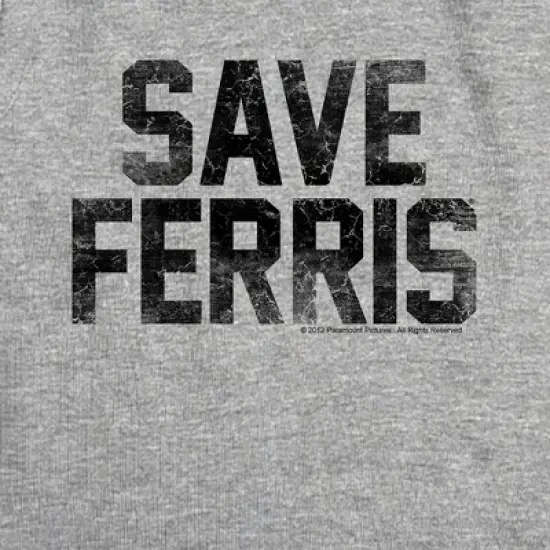 Women's Ferris Bueller Save Ferris Sleeveless Crop Top Tank image {1}