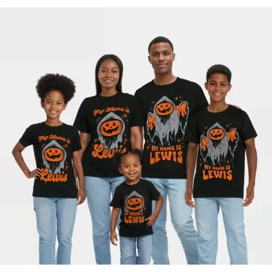 Women's Lewis & Friends&trade; Lewis The Pumpkin Ghoul&trade; Short Sleeve Graphic T-Shirt - Black image {3}