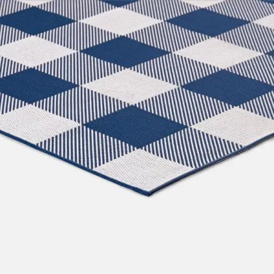 Buffalo Plaid Outdoor Rug - Threshold image {1}