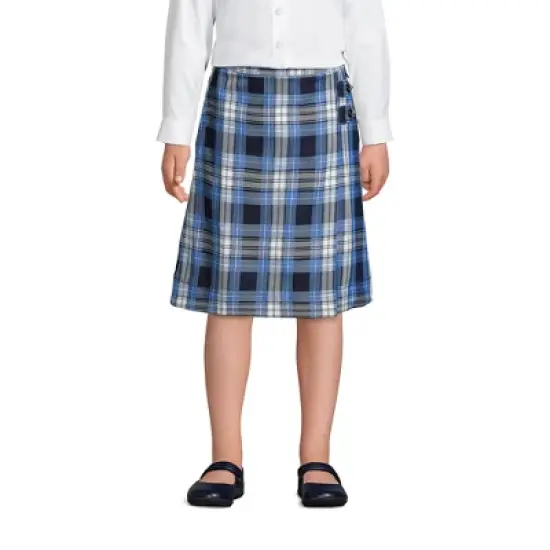 Lands' End School Uniform Girls Solid A-line Skirt Below the Knee image {2}