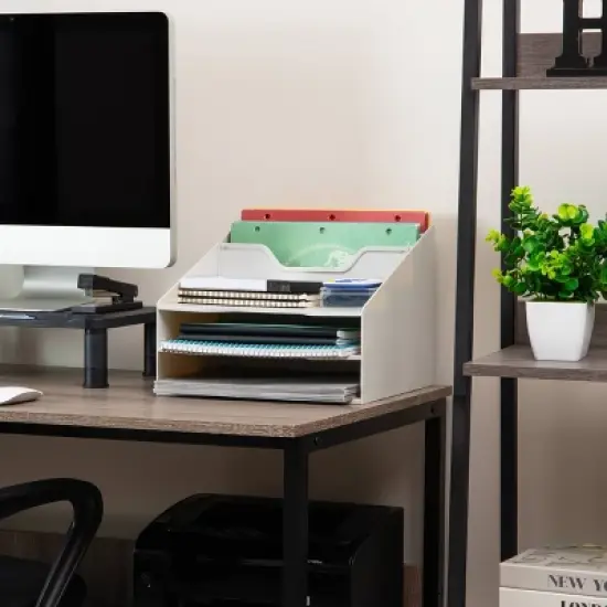 Mind Reader Vertical File Holder Paper Trays Plastic image {1}