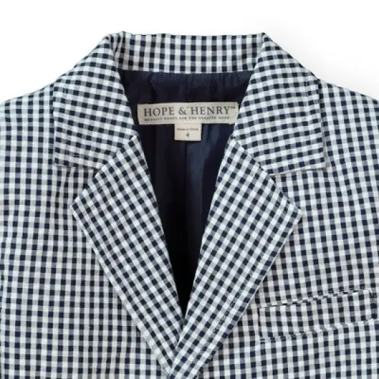 Hope & Henry Boys' Seersucker Suit Jacket, Toddler image {1}