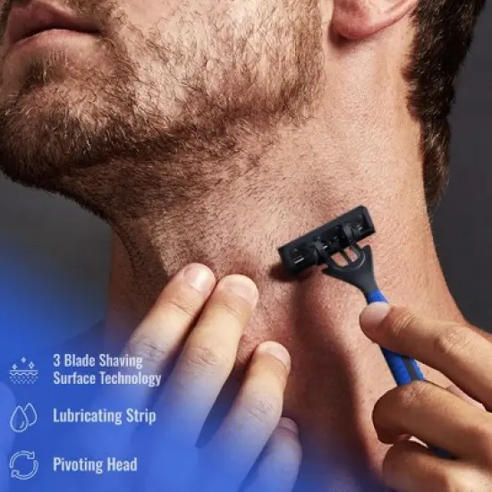 Mario Lopez 6 Disposable Razors - 3 Blade Shaving Surface Technology image {1}