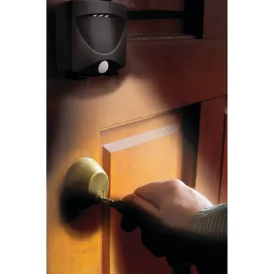 Maxsa Innovations 4pk Battery Powered MotionActivated Outdoor NightLight Dark Bronze: Weather-Resistant LED Lanterns image {3}