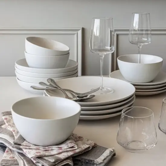 over&back Set of 4 12oz Modern Contemporary Stem Mouth-Blown Glasses Clear image {8}