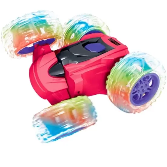 Contixo SC3 RC Flip Racer Stunt Car 2-pack Pink and Blue image {10}