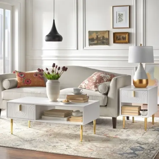 Tabaria Contemporary End Table with Drawer - Lifestorey image {2}