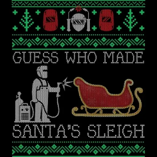 Women's Design By Humans Christmas Welder Welding Xmas Funny Welder Ugly Christmas Sweate By pahari Racerback Tank Top image {1}