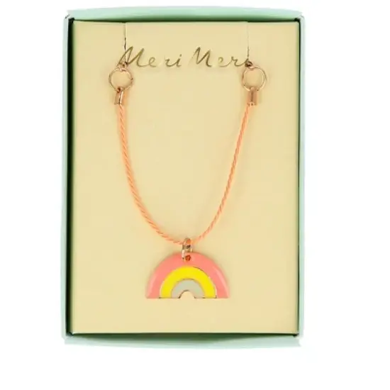Meri Meri Enamel Rainbow Necklace (Pack of 1) image {3}