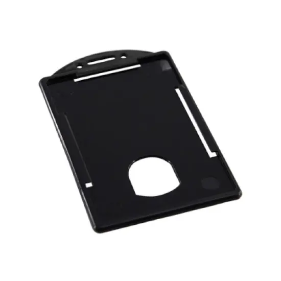 SICURIX Badge Dispensers, Vertical, Black, Pack of 25 image {1}