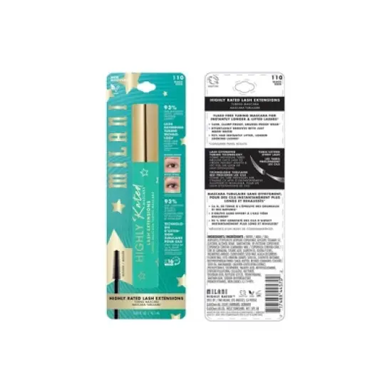 Milani Highly Rated Lash Extensions Tubing Mascara - 0.35 fl oz image {5}