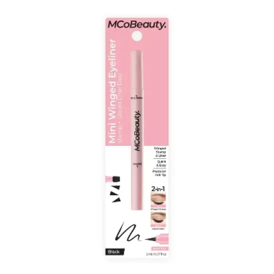 MCoBeauty Mini Winged Eyeliner - Black - 0.07oz image {8}