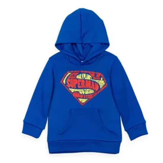 DC Comics Justice League Superman Batman The Flash Fleece Pullover Hoodie Toddler to Big Kid image {9}