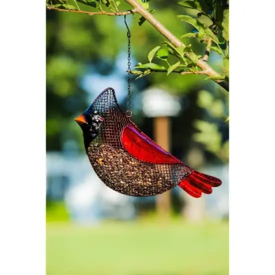 Evergreen Garden Cardinal Mesh Bird Feeder image {7}
