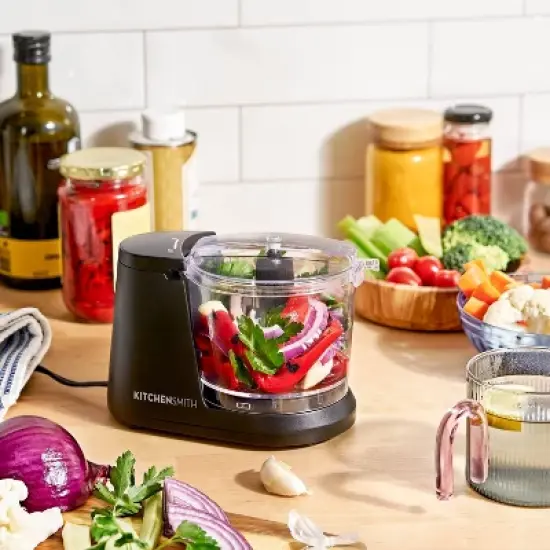 KitchenSmith 1.5 Cups 100W Mini Food Chopper Black image {4}