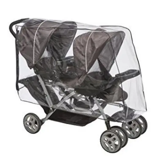 Sasha's Premium Rain Shield and Wind Cover For Baby Stroller, Compatible with Graco DuoGlider Click Connect Stroller image {1}