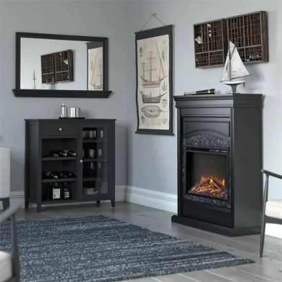 Cardensa Bar Cabinet Black - Room & Joy image {8}