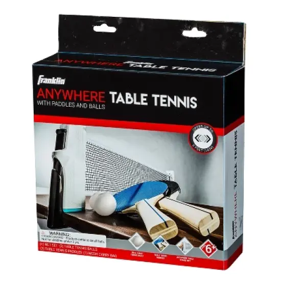Franklin Sports Anywhere Table Tennis - White/Black image {4}
