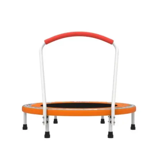 Jump Into Fun 36inch Mini Trampoline for Kids Ages 1-6 Indoor Outdoor Trampoline with Handle Fun for Kids image {5}