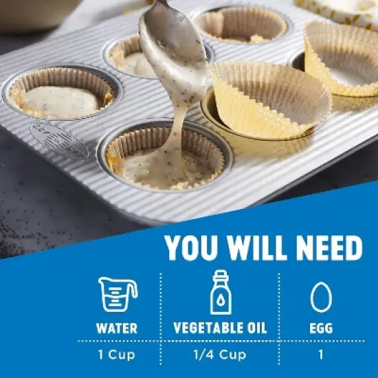 Krusteaz Almond Poppy Seed Muffin Mix, 17 OZ image {3}