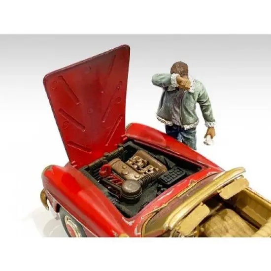 Auto Mechanics Figurines 4 piece Set for 1/24 Scale Models by American Diorama image {5}