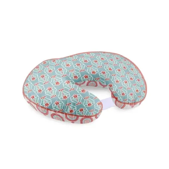 Bacati - 3 pc Sophia Paisley Aqua/Coral Hugster Feeding & Infant Support Nursing Pillow  image {6}