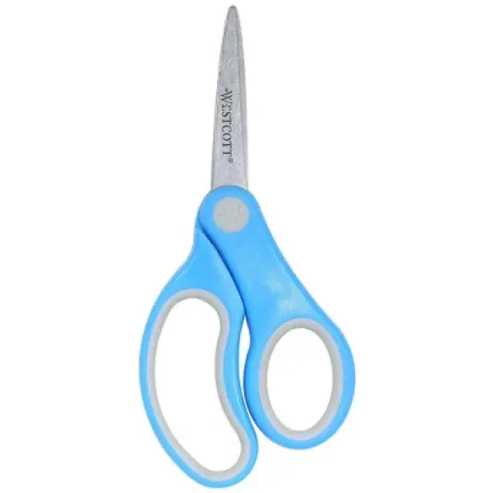 Westcott&reg; Soft Handle 5" Kids Scissors, Pointed, Assorted Colors (No Color Choice), Pack of 12 image {1}