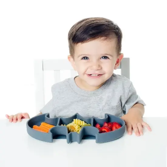 Bumkins DC Comics Batman Grip Dish - Gray image {12}