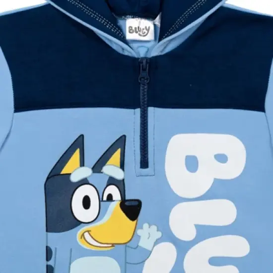 Bluey Bingo Fleece Half Zip Hoodie Toddler to Big Kid image {3}