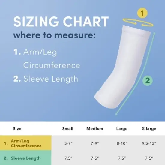 AD Rescue Wear Eczema Clothing for Kids - Arm and Leg Sleeves for Girls and Boys - Itch Relief, Ultra-Soft (Large 8-10 In) image {2}