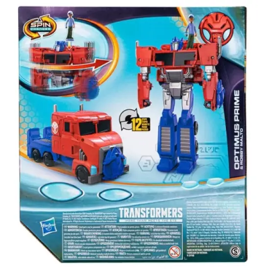 Transformers EarthSpark Spin Changer Optimus Prime and Robby Malto image {4}