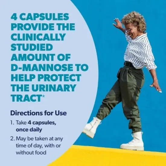 AZO Cleanse + Protect D-Mannose Capsules for Urinary Tract Health - 120ct image {5}