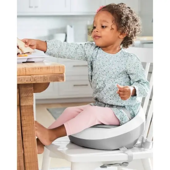 Skip Hop Sleek Booster Seat - Gray/White image {7}