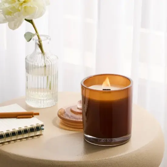 Wooden Wick Lidded Jar Candle - Threshold&trade; image {1}