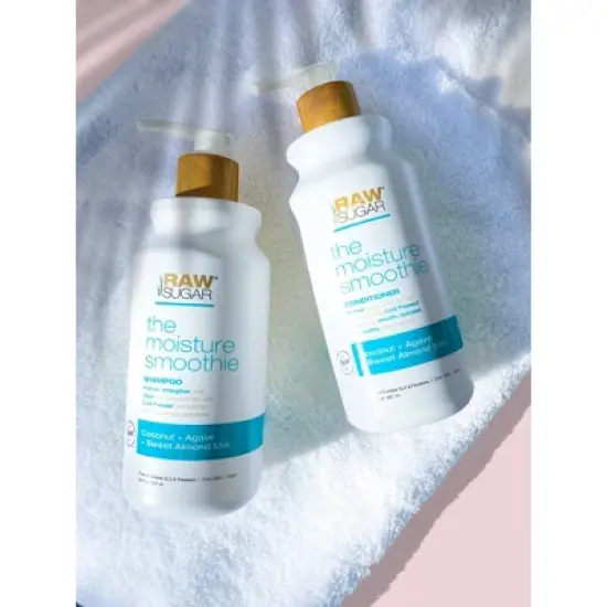 Raw Sugar Moisture Smoothie Shampoo Infused with Coconut + Agave + Sweet Almond Milk - 30 fl oz image {5}