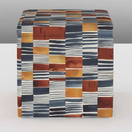 Plano Storage Ottoman in Geometric - Skyline Furniture image {1}
