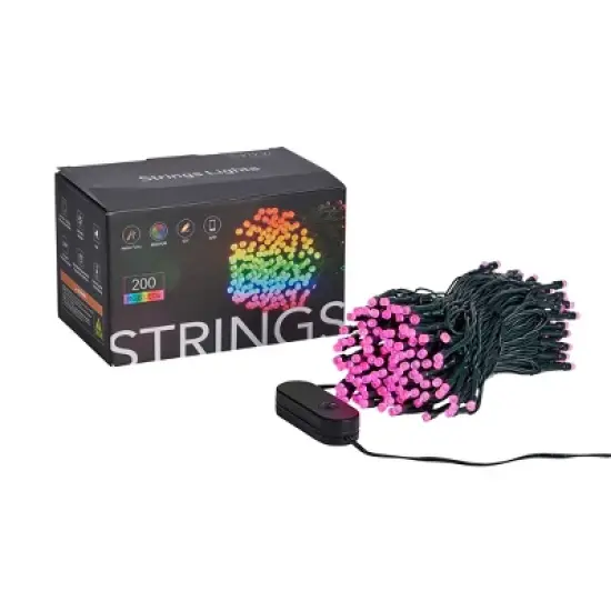 Christmas Vivvi App Based Indoor/Outdoor String Lights, 65.5 Ft 200 LEDs image {4}