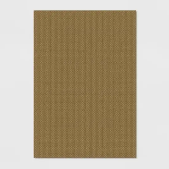 Basketweave Outdoor Rug Hickory - Smith & Hawken image {5}