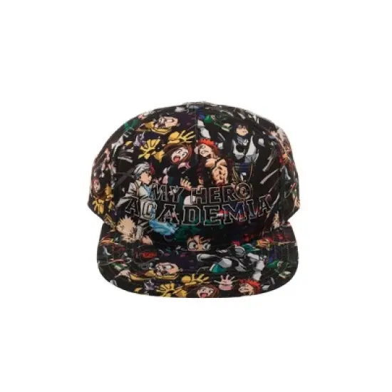 My Hero Academia Allover Art Snapback Hat image {1}