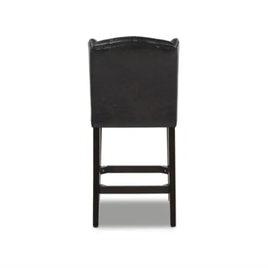 Jennifer Taylor Home Richmond 26" Armless Wingback Tufted Counter Height Bar Stool image {2}