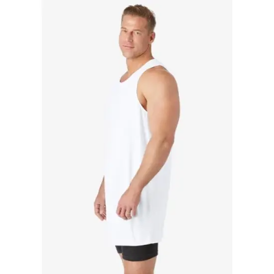 KingSize Longer Length Ribbed Cotton Tank image {3}