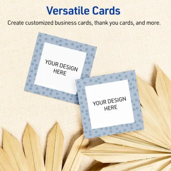 Avery Business Cards, Polka Dots Design, 2-1/2" x 2-1/2", 90ct image {5}