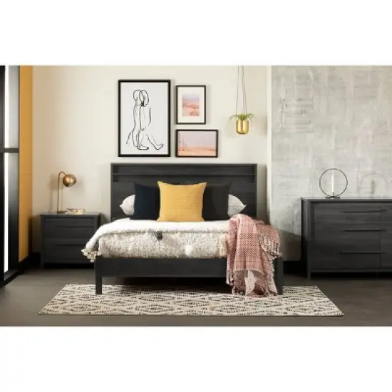 Full/Queen Tao Headboard Gray Oak - South Shore image {2}
