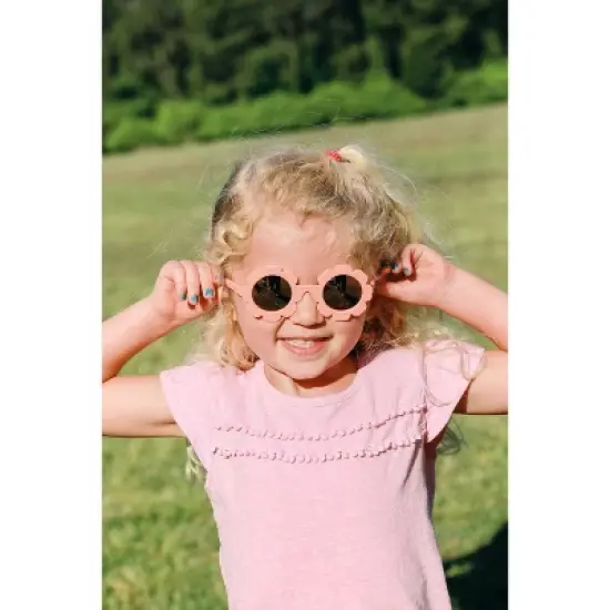 Babiators Polarized Flower - Peachy Keen Rose Gold Mirrored Lens - 6+ Years image {5}