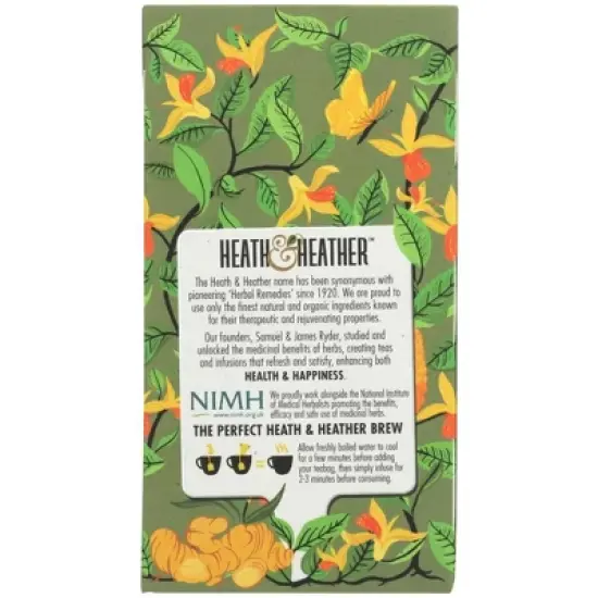 Heath & Heather Green W/ Ginger Tea - Case of 6/20 Bags image {3}