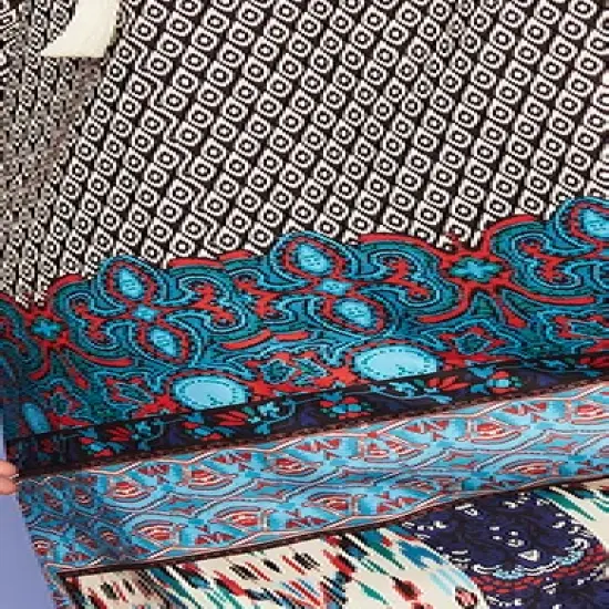 June + Vie by Roaman's Women&rsquo;s Plus Size Halcion Boho Maxi Dress image {2}