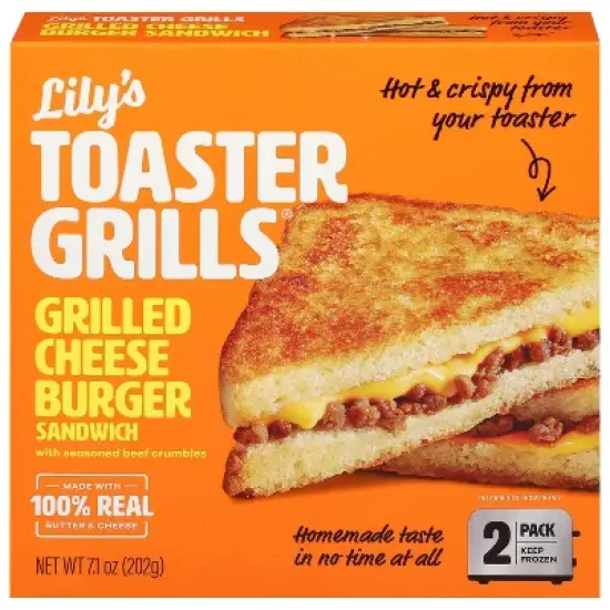 Lily's Toaster Grills Frozen Cheeseburger - 7.1oz image {10}